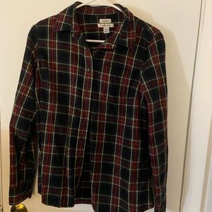LL Bean Plaid Flannel Women's Small